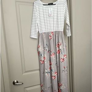 Maxi dress with pockets new